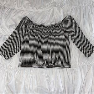 Hollister Off Shoulder Long Sleeve Top